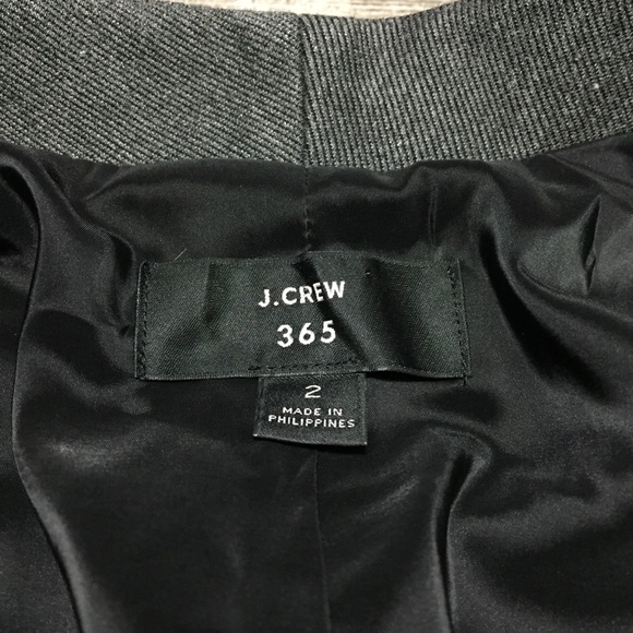 J Crew 365 Going Out Blazer Open Front Jacket Women’s 2 Gray - Picture 7 of 8